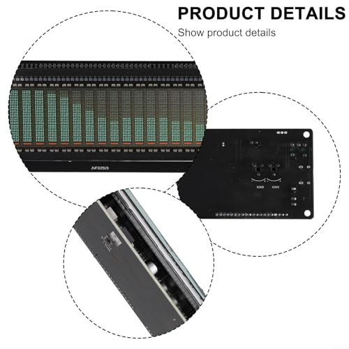 Medidor de VU con pantalla VFD y micrófono integrado para monitoreo visual de música 3