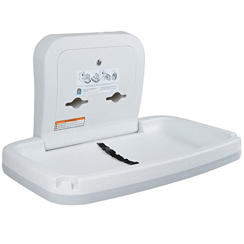 TableTop king KB200-05 Horizontal Baby Changing Station - White Granite