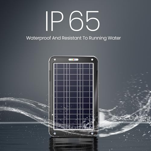Image of POWOXI 12V Solar Car Battery Charger: 12W Solar Panel Kit Battery Trickle Charger Maintainer with Smart PWM Controller for Car - RV Boat Marine Motorcycle - for Trailer Truck Snowmobile Tractor