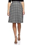 Estilo de ropa: Casual oodji Collection Mujer Falda Larga Plisada, Negro, ES 40 / M