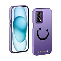 LINER Cover per Oppo A74 4G Cover, Custodia Protettiva Ultra Sottile ed Elegante in Silicone TPU Flessibile, Vetro a Colori Sfumato AntiGraffio Antiurto Case, Rosa Femminile