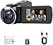 Camcorder Video Camera 1080P for YouTube Cam Corder 48MP 18X Digital Zoom Video Recorder with 3.0" 270° Rotation Screen Battery 32GB SD Card for Vlogging Travel