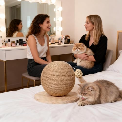 Balle à gratter pour chat : puzzle en sisal et jouet interactif