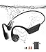 Bone Conduction Headphones Swimming, IPX8 Professional Waterproof Headphones Swimming Built-in 32G Memory, Open Ear Wireless Bluetooth 5.4 Underwater Earbuds with Mic for Running, Cycling, Workout