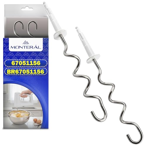 COMPATIBILITÀ - Include 2 ganci per impasto per sbattitore elettrico a mano con codice 67051156 BR67051156 per Braun 4642 M 800, M 810, M 820, M 830, M 850, M 860, M 870, M 880, M 890, M810 MN, M820 MN, M830 MN, 4643 M 700, 4644 M 1000, M 1070 M/FP