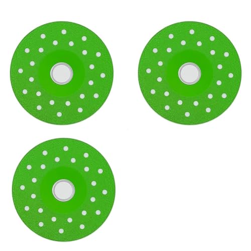 Fangxuee Disco de Corte de Vidrio para Amoladora Angular, Hoja de Diamante Cerámico de 4 Pulgadas, Cortador de Azulejos Ultrafino para Vidrio, Cristal y Mármol, Paquete de 3