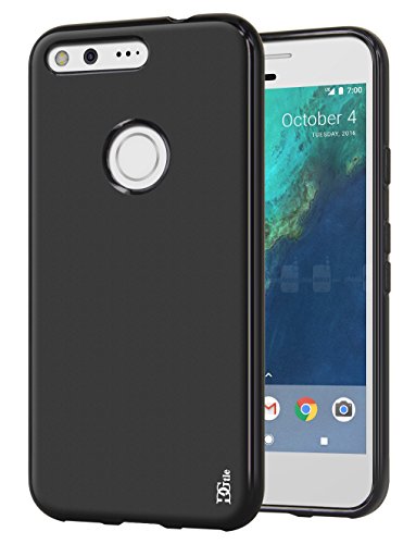 Google Pixel XL Case, DGtle Anti-Scratches [Matte] TPU Gel Premium Slim Flexible Soft Bumper Rubber Protective Case Cover for Google Pixel XL (Black)