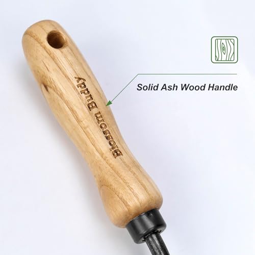 Cultivador manual mano acero madera 3 dientes miniatura 4