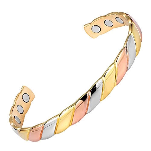Vicmag Copper Magnetic Bracelet for Women Ladies Ultra Strength Bangle