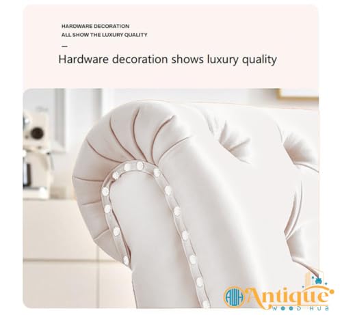 Image of Lazy Couch and Reclining Sofa /Recliner Chaise Longue /Fabric recliners /for Bedroom /Living Room /Office Reception Recliner Lounge Sofa and Armchair (Off White)