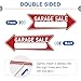 6 Pack Garage Sale Arrow Signs with Stake Double Sided, 17 x 6 Inches Large Yard Sign Corrugated Plastic Lawn Sign for Outdoor Waterproof Red
