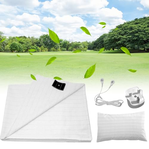 Drap de mise à la terre en coton bio et argent de qualité - 2