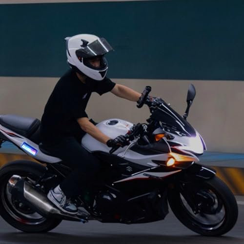 Evita riesgos con luces de seguridad intermitentes para motocicleta estroboscópicas 2