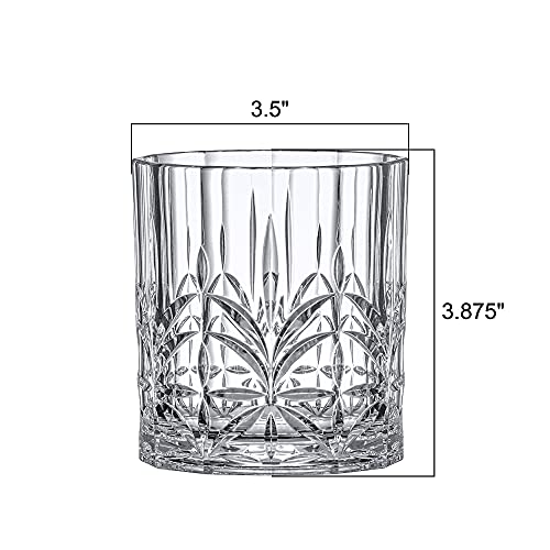 Amazing Abby - Whitney - 14-Ounce Plastic Whiskey Glasses (Set Of 4), Plastic Wine Glasses, Reusable, Bpa-Free, Shatter-Proof, Dishwasher-Safe, Perfect For Poolside, Outdoors, Camping, And More #TOP2