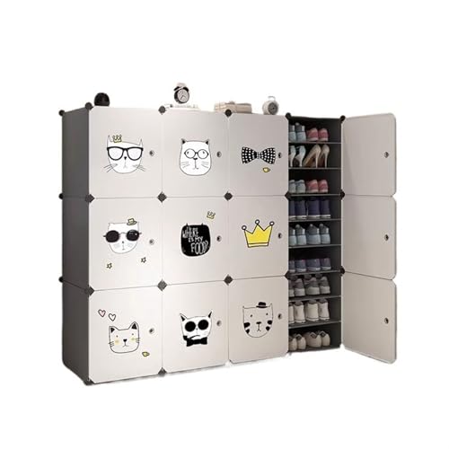 Zapatero de gran capacidad con diseño multicapa compacto 2