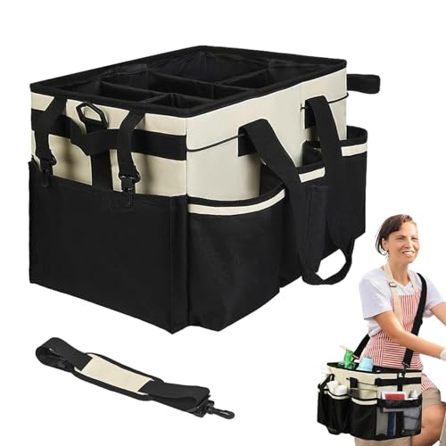 Organizador de limpieza – portátil para utensilios de limpieza, organizador para productos de limpieza, de limpieza con detalles, organizador de con asas, de cubo de limpieza - imagen 8