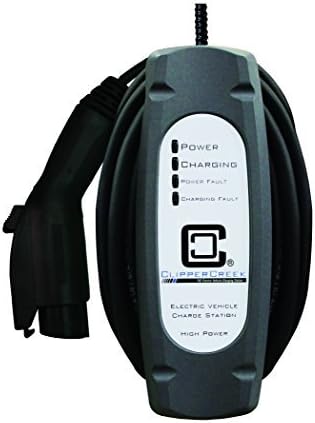 16 Amps, Level 2, 240 Volts, LCS-20 EV Charger Hardwired, 25 feet Cable, Built for Indoor/Outdoor use, Compatible with All EVs, Made in USA