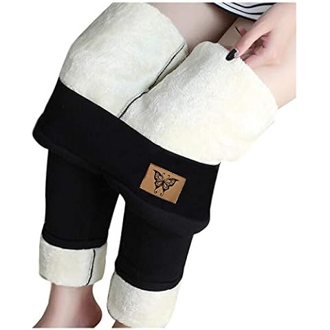 ZEFOTIM Warm Leggings for Women, Winter Leggings for Women Fleece Lined Winter Clothes Woman Women Clothing Pantalones Térmicos para Mujer Trendy High Waisted Tights Black Medium Cover
