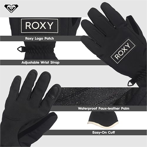 Roxy Girls Freshfield Waterproof Insulated Snowboard, Ski Gloves for Snow Sports3