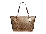 Coach Ava Tote Bag In Signature Khaki Saddle