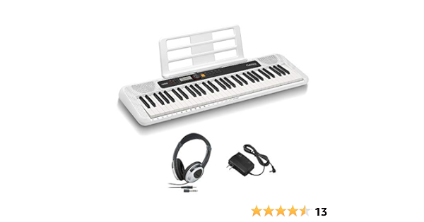 Amazon | CASIO CT-S200 WE ヘッドホンセット 61鍵盤 Casiotone