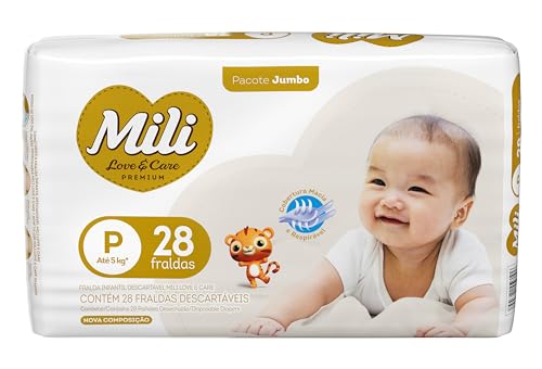 Mili Fralda Love & Care Jumbo Tamanho 1X28
