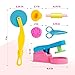Dough Tools for Kids, 46Pcs Dough Toys Sets Playdough Accessories Include Play Food Molds - Cupcakes, Ice Cream, Noodle, Play Bulk Pack with Roller, Cutters, Scissor, DoughMat and Storage Bag Gifts