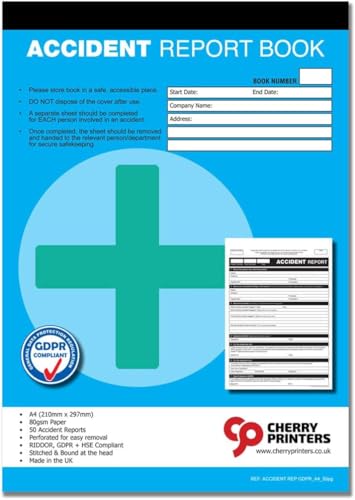 Formulaire d'accident A4 détachable avec papier perforé 80g