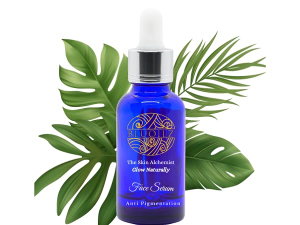 BLUOILZ Anti Pigmentation Face Serum, Anti Acne, Anti-Blemish & Spot Repair Serum, Skincare Treatment with Rice
