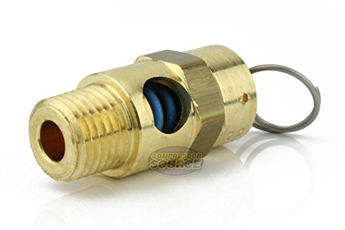 New 1/4" Asme Brass Safety Relief Valve 165 Psi American Made Compressed Air Pop Off Valve #TOP1