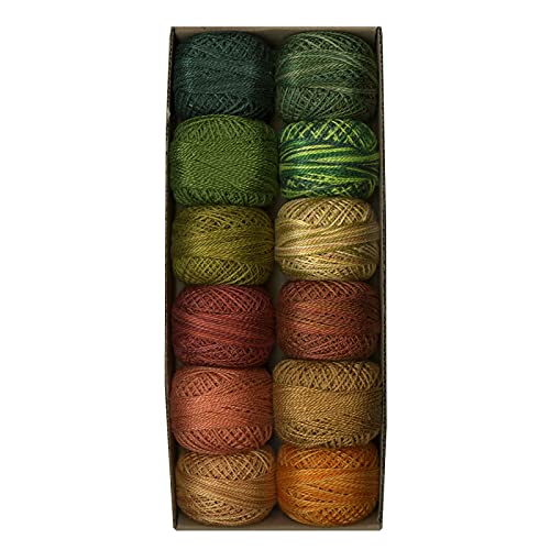 Image of Valdani Pearl Cotton Sz 8 | Accents 2 - Quiet Autumn | 74 Yds /Ball
