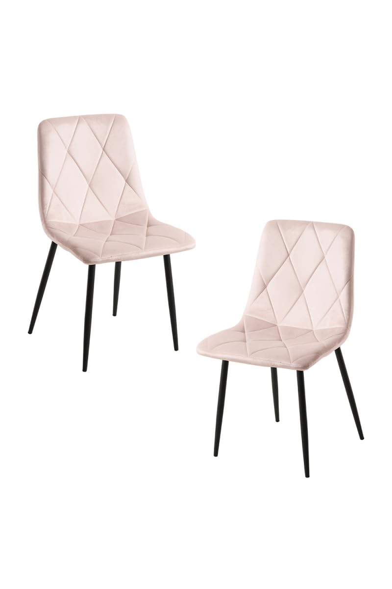 Regalos Miguel - Packs Sillas Comedor - Pack 2 Sillas Lyke Terciopelo - Rosa