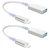 Compatibilité étendue: Connectez facilement des clés USB, claviers, souris, appareils photo numériques, lecteurs de cartes, hubs USB, etc. Grâce à cet adaptateur USB iPhone, vous pouvez transférer des données et contrôler des périphériques externes directement depuis votre iPhone ou iPad – une excellente manière d’améliorer les fonctions de votre appareil. Veuillez noter : Cet adaptateur est compatible uniquement avec iOS 13 ou version ultérieure