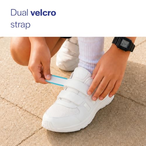 Image of FAUSTO Unisex School Uniform Shoes|Boys & Girls Non Lacing Breathable School Shoes|Hook and Loop Adjustable Fasteners School Shoes for Kids