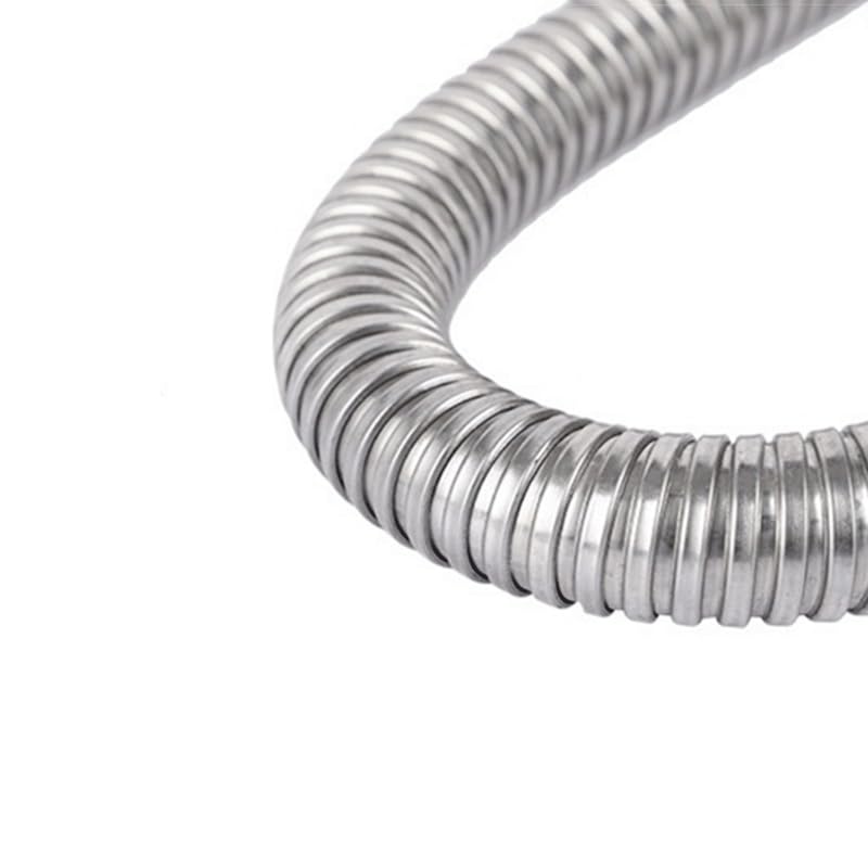 Manguito de Tubo Flexible de Cable de Manguera roscado de Tubo de Metal de Acero Inoxidable 201 de 2m de Longitud, for Piezas de Bricolaje de Manguera de protección(75mm)
