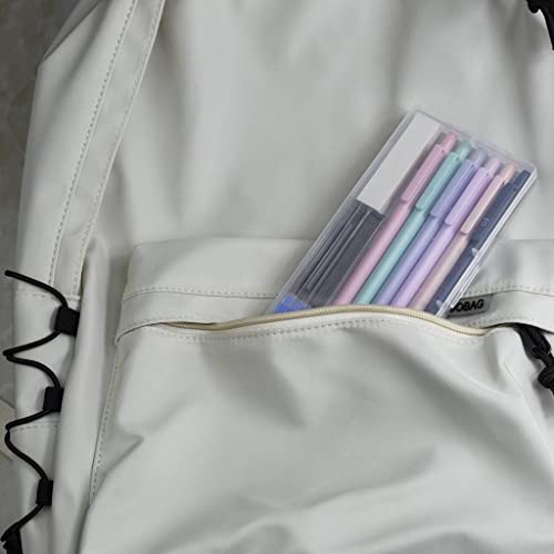 Idcrea Cute Mechanical Pencils Aesthetic 0.7 Mm Set 6 Pencils 4 Tubes Leads And 1 Eraser Triangular Barrel Candy Colors For School Writing Drafting Girls Gift #TOP5