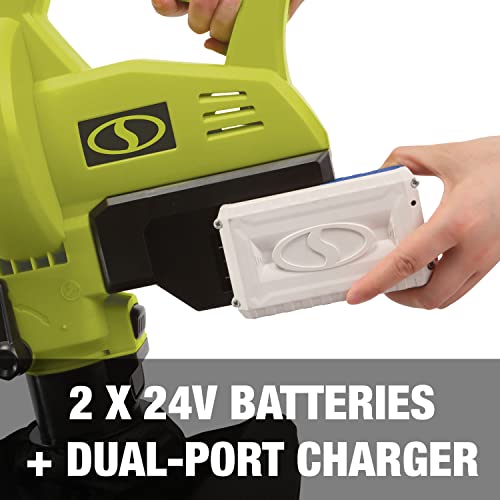 image for Sun Joe 24V-X2-BVM143 48-Volt 163-MPH 391-CFM Cordless Blower Vacuum M