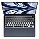 Lacerto® | Bilinguale Russisch-Deutsche Silikon Abdeckung kompatibel mit MacBook: Pro 14/16 M1/M2 | Air 13,6/15,3 M2/M3 mit europäischer Enter-Taste | Russian/German Silicon Cover - SCHWARZ