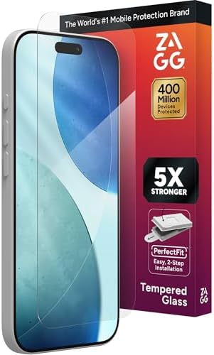 ZAGG Glass Elite Screen Protector for iPhone 17-5X Stronger Tempe...
