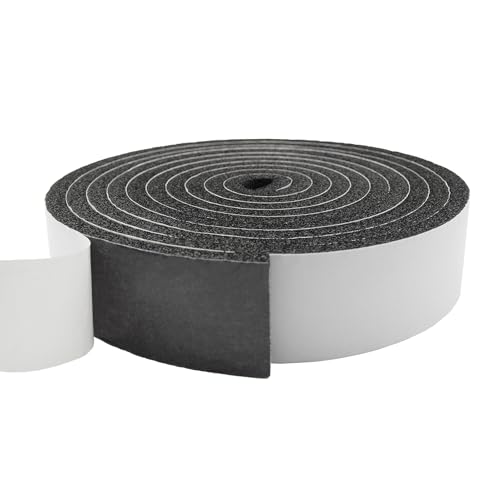 Image of DOBTIM Pipe Insulation Foam Wrap Tape, Self Adhesive with High Resilience for Pipe Insulation Wrap 13 Ft Long x 2 Inch Wide x 3 /8 Inch Thick