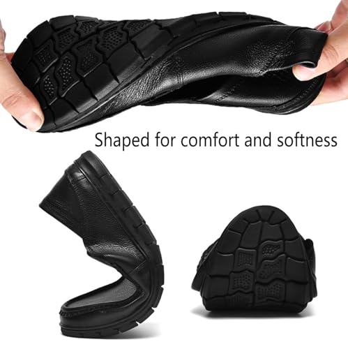 Men's Classic Business Leather Driving Loafers Fashion Comfortable Non-Slip Soft Casual Boat Shoes Formal Dress Shoes2