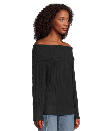 Madewell Women's Marl Cozy Cotton Richmond Off-The-Shoulder2