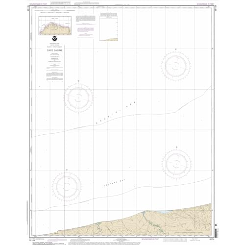 Paradise Cay Publicatoins, Inc. Historical NOAA Chart 16104: Cape Sabine - Print on Demand - Historic Version or Updated NCC