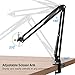 Microphone Arm Stand, FIFINE Suspension Boom Scissor Mic Stand with Heavy Duty Clamp, 3/8