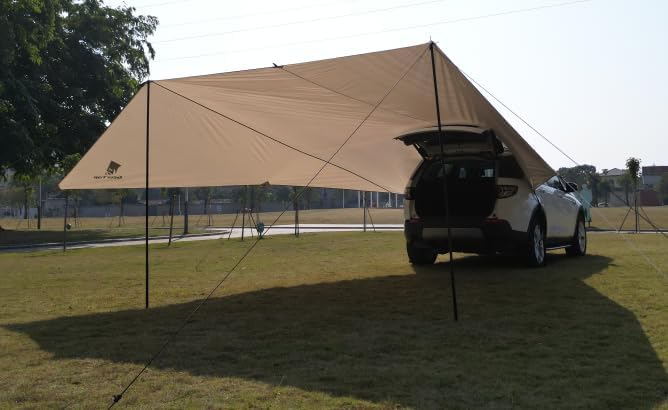 Geer Top カーサイドタープ 車用 リアゲートタープ カーサイド