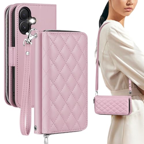 Cover iPhone 17 OCASE rosé avec dragonne pour vos sorties et voyages