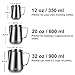 Milk Frothing Pitcher, 12oz Stainless Steel Milk Frother Cup Steaming Pitcher, Coffee Bar Cappuccino Espresso Machine Accessories Barista Tools, Metal Pitcher Milk Jug with Decorating Latte Art Pen