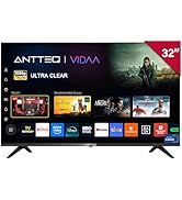 Antteq L32-AVF3N1 2K/FHD Smart TV 32 Pouces (80cm),Télévision avec Molotov/Netflix/Prime Video/Di...