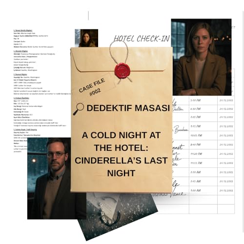 dedektif masası Detective Desk: A Cold Night at The Hotel - Cinderella’s Last Night, Christmas Murder Mystery Game, Immersive Case File Experience (2002) for Game Nights, Parties & Date Nights