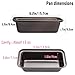 Zddaoole 6 PCS Mini Nonstick Carbon Steel Baking Bread Pan,Mini Loaf Pans,Small Banana Bread Tins,6.2